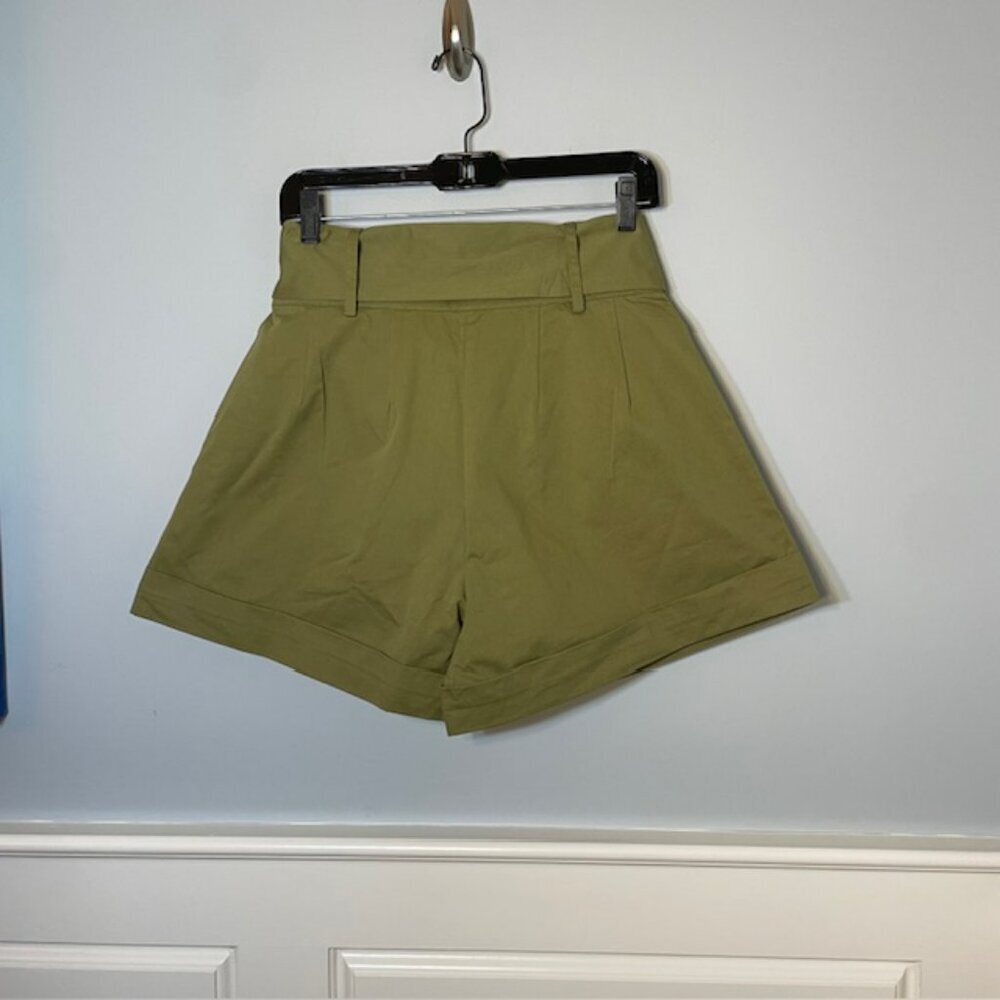 Olivia by Livro Wide Leg Tailored Cuffed Uba Safari Shorts NWT NEW Small - Picture 5 of 6